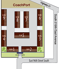 CoachPort RV Storage Facility Map